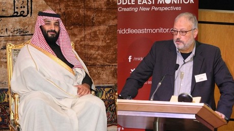 Mohammad bin Salman and Jamal Khashoggi.  (L) Reuters / Egyptian Presidency;  (R) Reuters / Middle East Monitor 