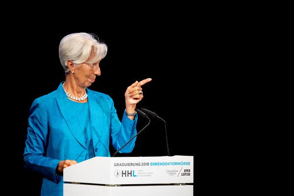 Christine Lagarde will become the European Central Banks first female president next month  but she will be the only woman on the banks 25-member Governing Council.